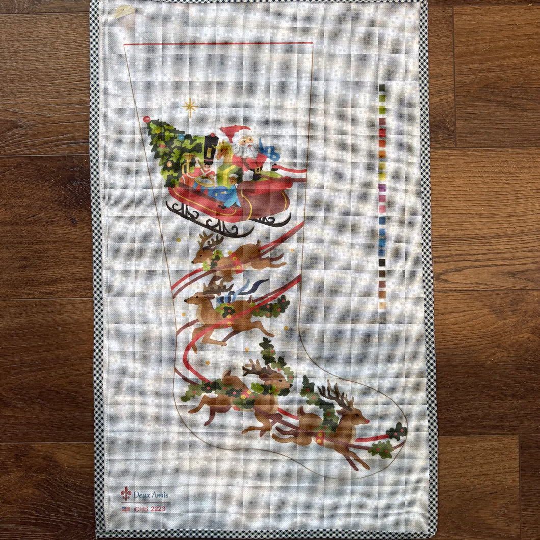 Santa & Sleigh Stocking