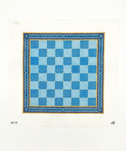 Load image into Gallery viewer, Blue Medallion Chess/Checkers Board

