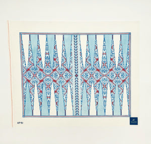Red Medallion Backgammon Board
