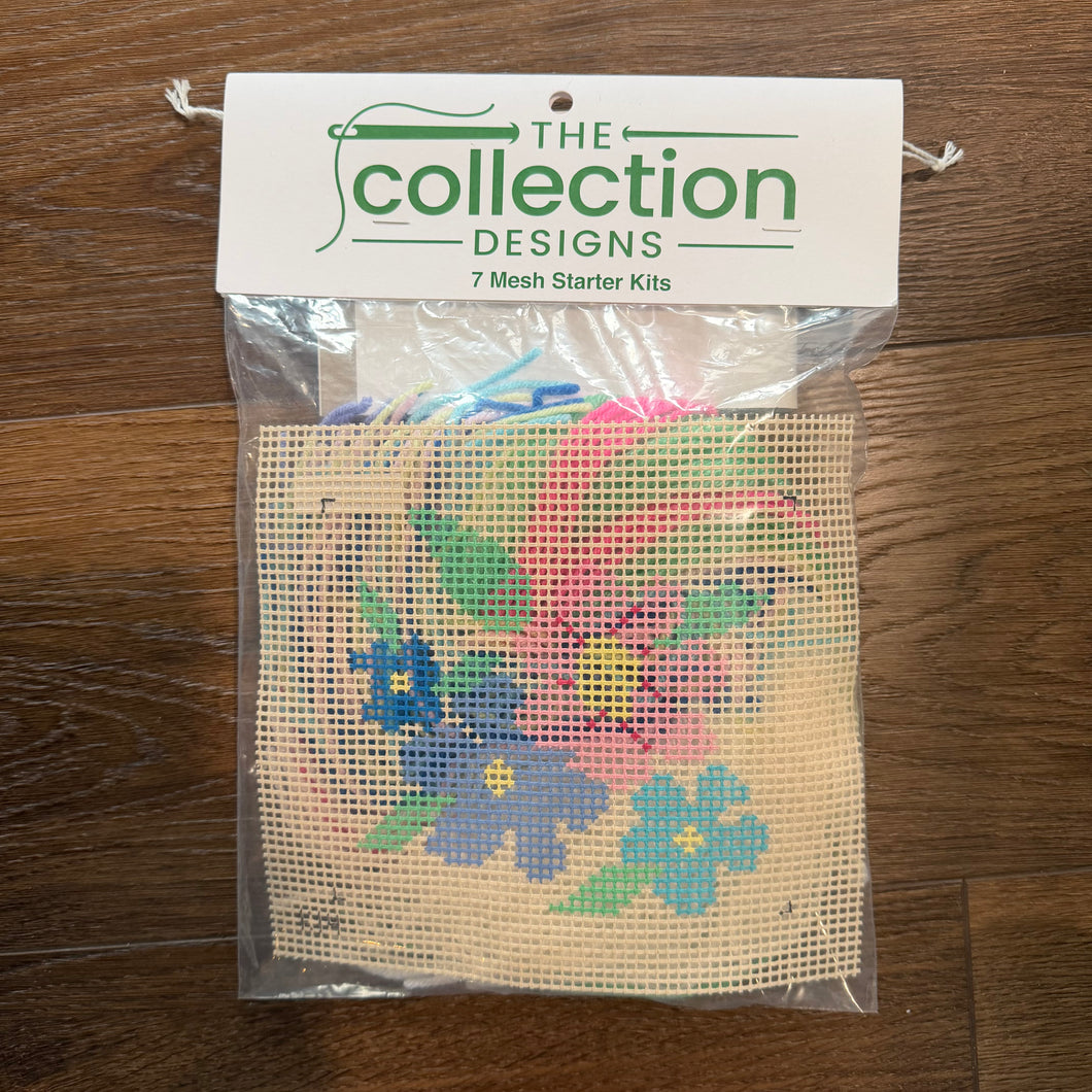 Pastel Flowers Needlepoint Kit