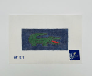Green Croc on Navy