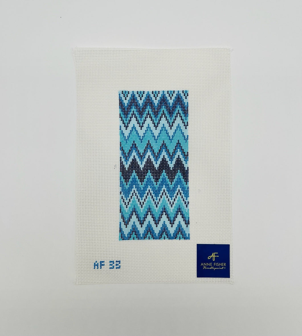 Blue ZigZag Eyeglass Single Side