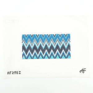 Blue zigzag insert