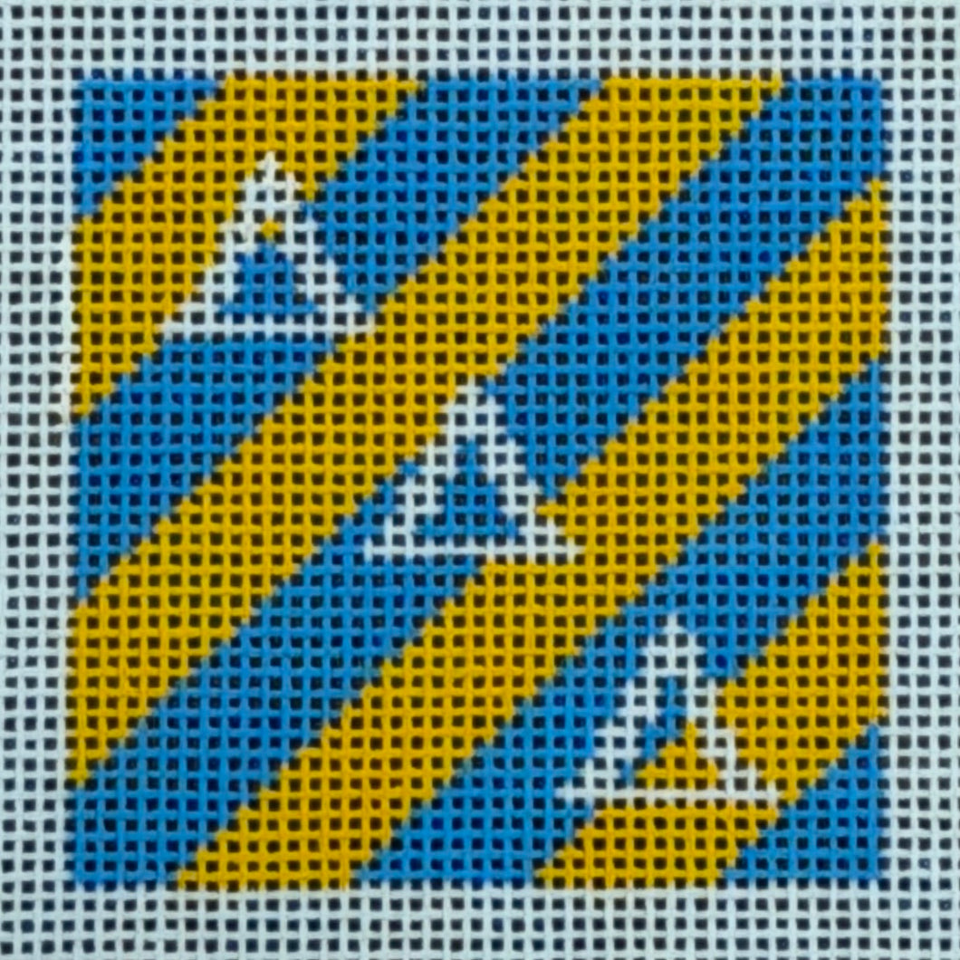 Delta Delta Delta Diagonal Stripe