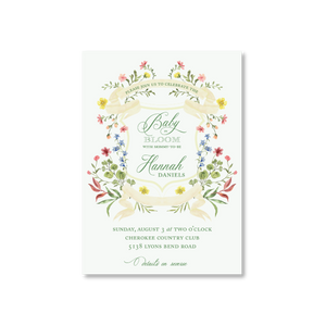 Baby in Bloom Invitations