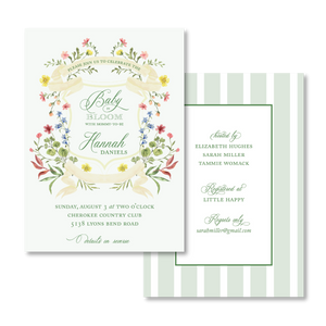 Baby in Bloom Invitations