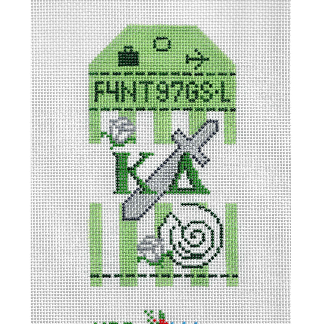 Kappa Delta Retro Luggage Tag