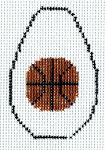 Basketball Leather Key Fob