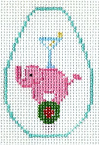 Pink Elephant Key Fob