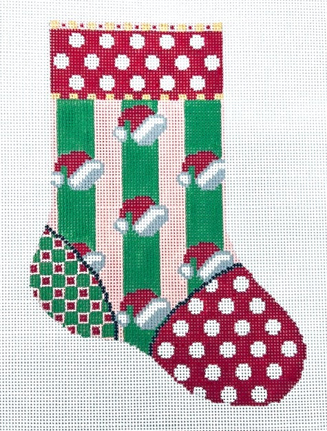 Santa Hats Mini Stocking