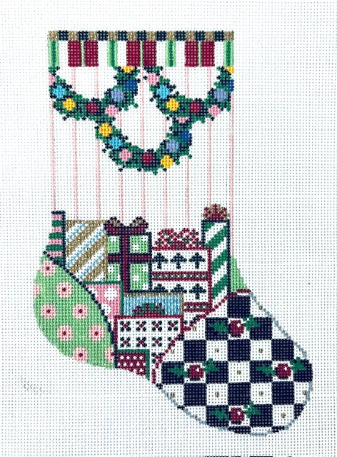 Swag with Gifts Mini Stocking