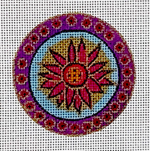 Floral Round - Fuchsia