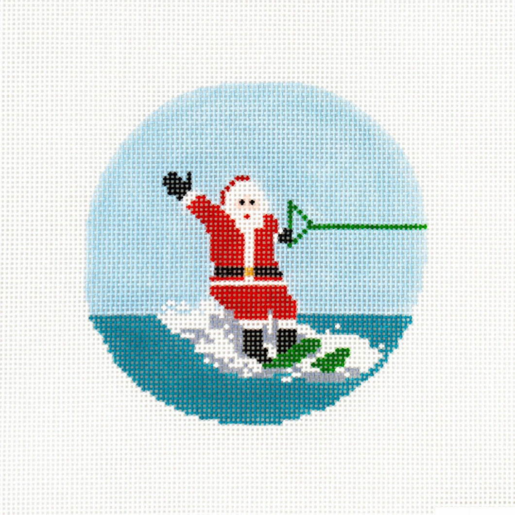 Sporty Santa - Water skiing