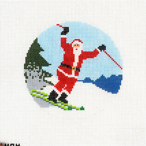 Sporty Santa - Skiing