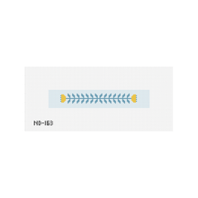 Load image into Gallery viewer, Block Print Key Fob - Blue &amp; Gold
