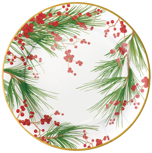 Berries & Pine Salad Plates