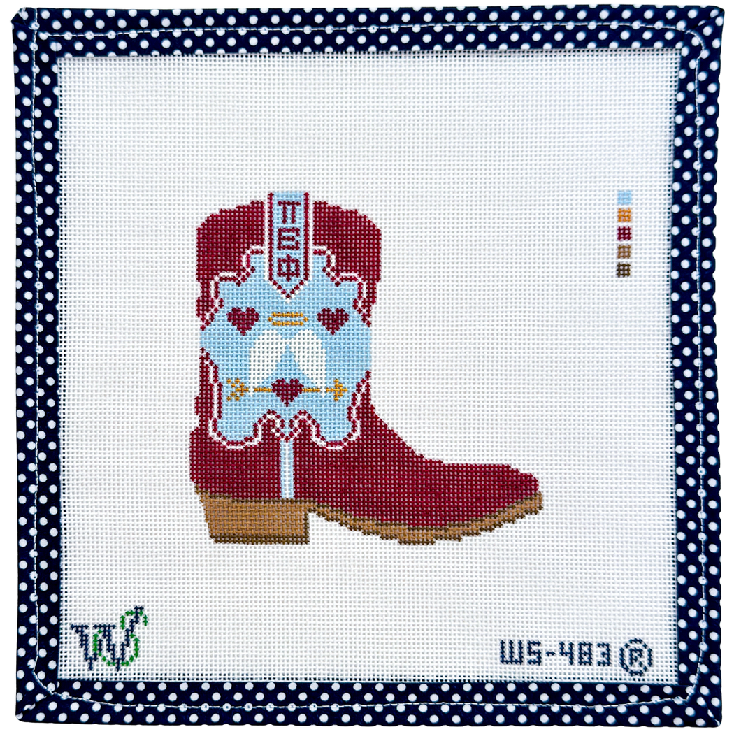 Pi Beta Phi Cowboy Boot