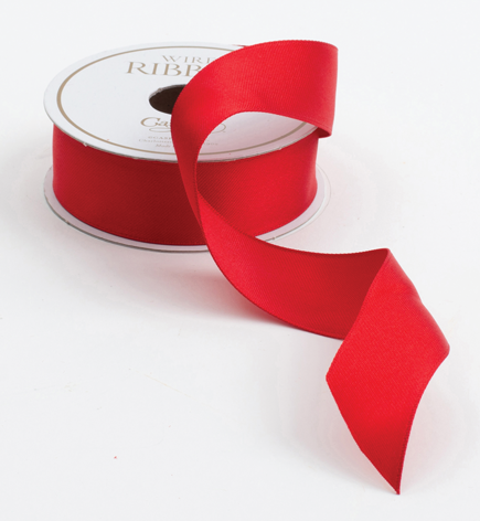 Narrow Red Satin