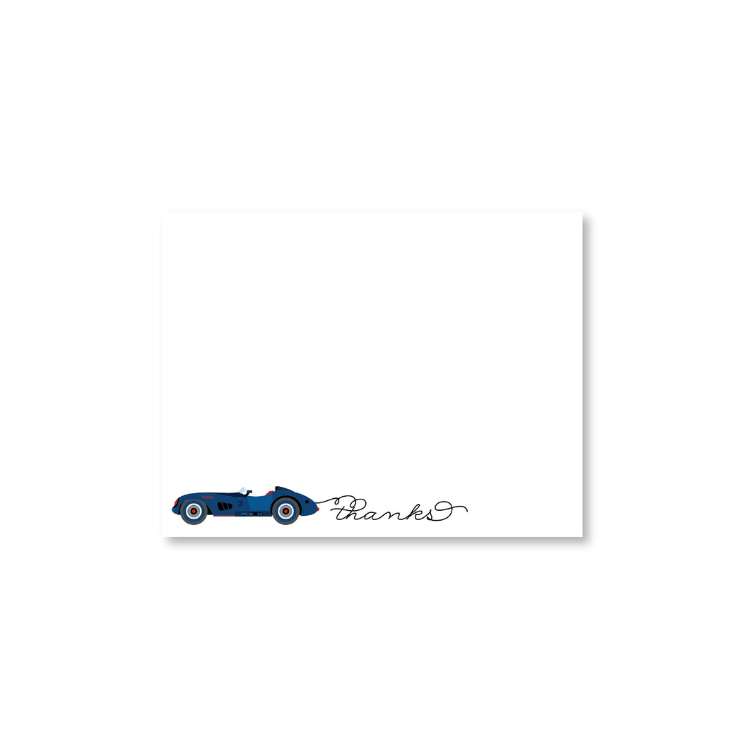 Race Car Boxed Note Cards