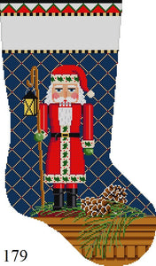 Nutcracker Santa Stocking