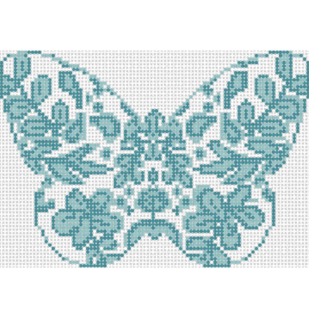 Teal Chinoiserie Butterfly