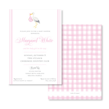 Load image into Gallery viewer, Pink Stork Invitations
