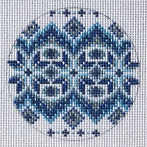 Blue/White Round