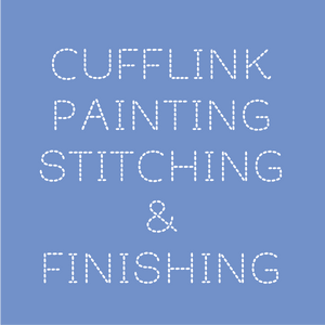 Needlepoint Cufflinks: Painting, Stitching & Finishing