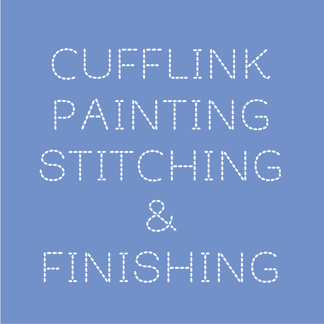 Needlepoint Cufflinks: Painting, Stitching & Finishing