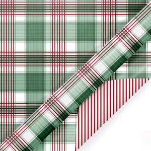 Reversible Green Plaid