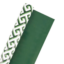 Load image into Gallery viewer, Reversible Green Greek Key
