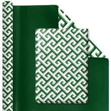 Load image into Gallery viewer, Reversible Green Greek Key
