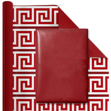 Load image into Gallery viewer, Reversible Red Greek Key
