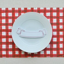 Load image into Gallery viewer, Red Banner Place Card
