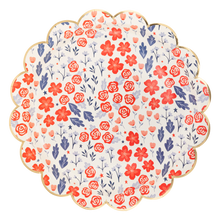 Load image into Gallery viewer, Patriotic Flowers Paper Plates
