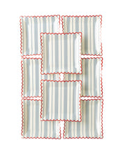 Load image into Gallery viewer, Striped Scallop Plates
