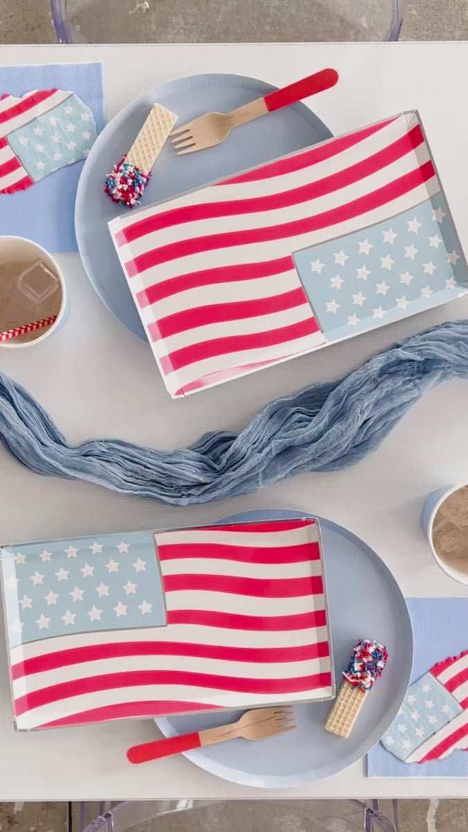 American Flag Plates – Wallace & Company