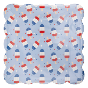 Blue Popsicles Paper Plates