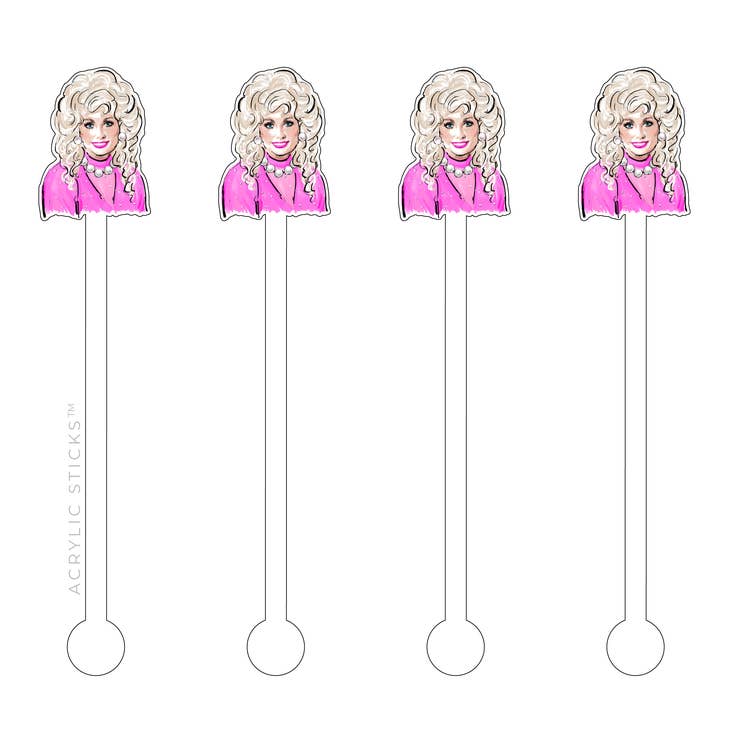 Dolly Parton Stir Sticks