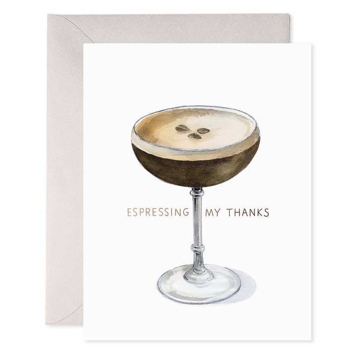 Espresso Thanks Card