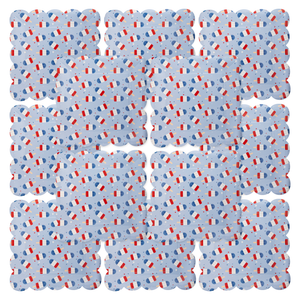 Blue Popsicles Paper Plates