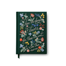 Load image into Gallery viewer, Always Flowers Embroidered Journal
