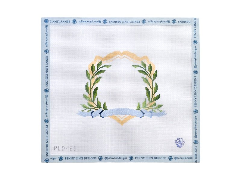 Yellow Ribbon Monogram Crest