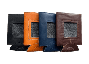 Leather  Self-Finishing Regular Can Cooler