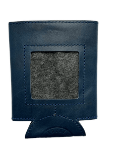 Leather  Self-Finishing Regular Can Cooler