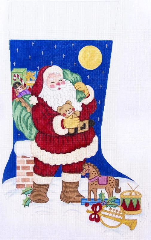 Santa with Full Moon