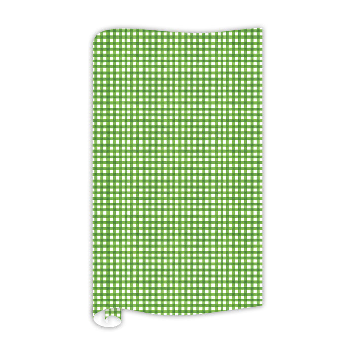 Green Gingham Gift Wrap