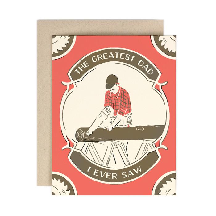 Greatest Dad Saw Card