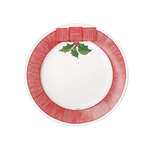 Load image into Gallery viewer, Ribbon Holly Salad Plates
