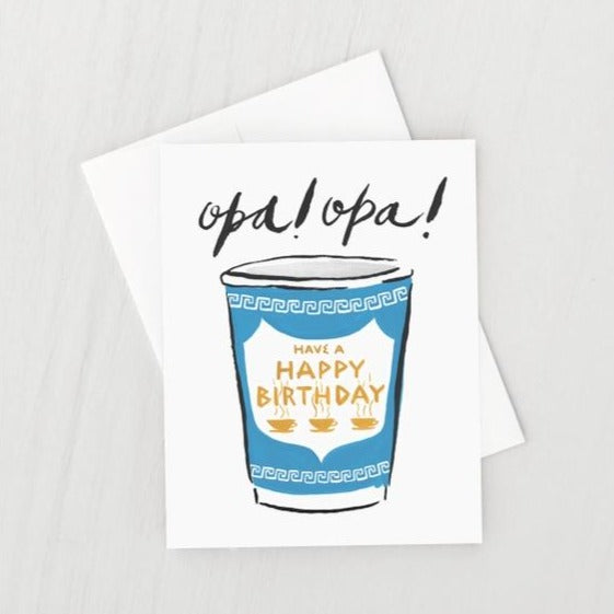 Opa! Birthday Card